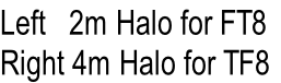 Left   2m Halo for FT8
Right 4m Halo for TF8